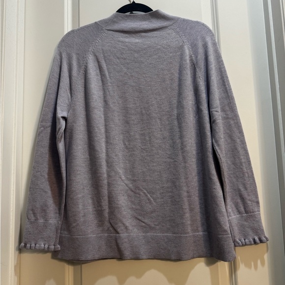 Loft Lavender Faux Turtleneck Sweater Large Pet Armpit To Armpit 21” Length 28” - Picture 6 of 6